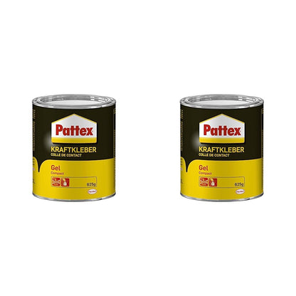 Pattex 1419342"Gel Compact" Contact Adhesive, Black/Yellow, 625 g