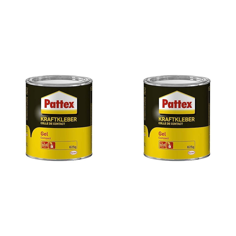 Pattex 1419342"Gel Compact" Contact Adhesive, Black/Yellow, 625 g
