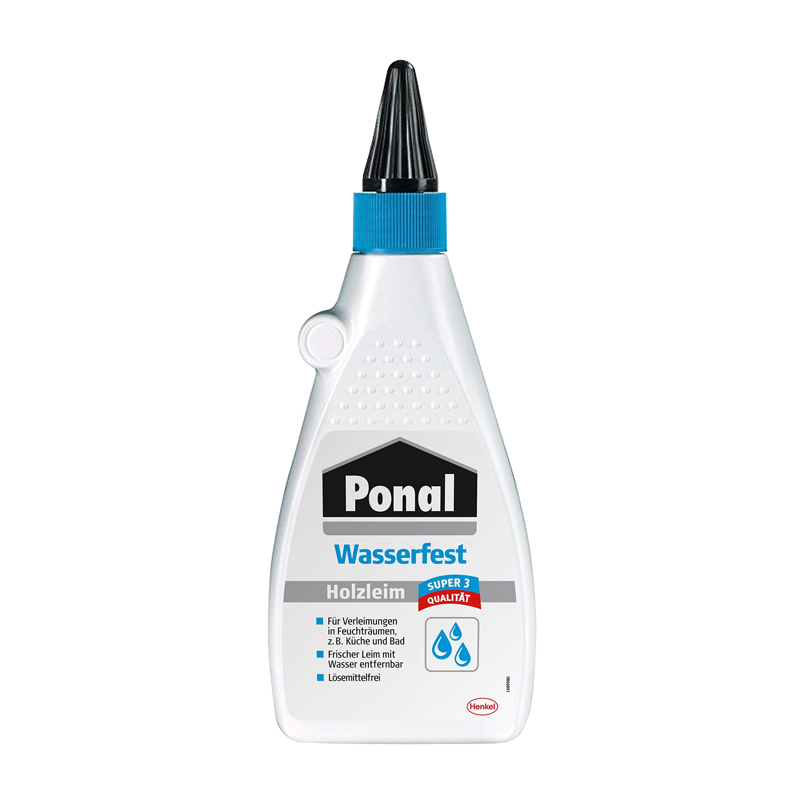 `Ponal Holzleim Wasserfest, Flasche mit 550g, 9H PN`