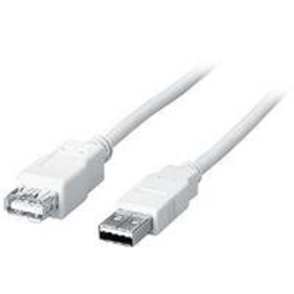 Equip USB Kabel A -> A St/ BU 1,80 m Polybeutel, weiß Weiß 1,80 Meter