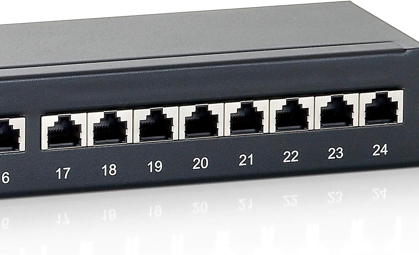 Equip C6 24-Port Patch Panel Black 24 Ports black