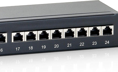 Equip C6 24-Port Patch Panel Black 24 Ports black