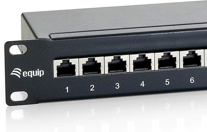 Equip C6 24-Port Patch Panel Black 24 Ports black