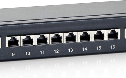 Equip C6 24-Port Patch Panel Black 24 Ports black