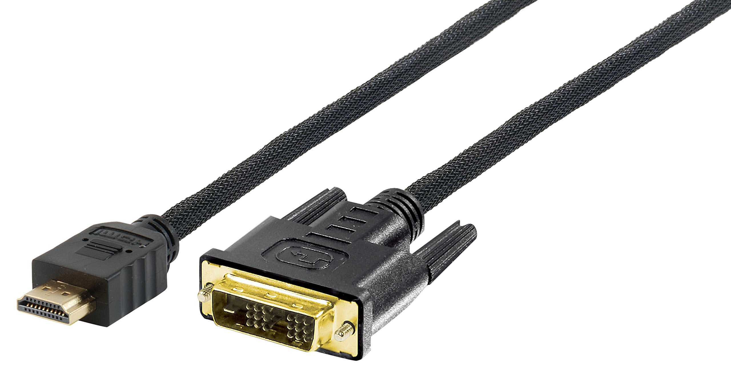 equip connection cable HDMI/DVI (18+1) St./St. 3m