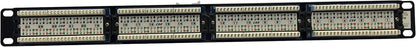 KOMQI Equip Cat5e Patch Panel 48,3 cm (19 Zoll) 1HE (24-Port, RJ45) schwarz