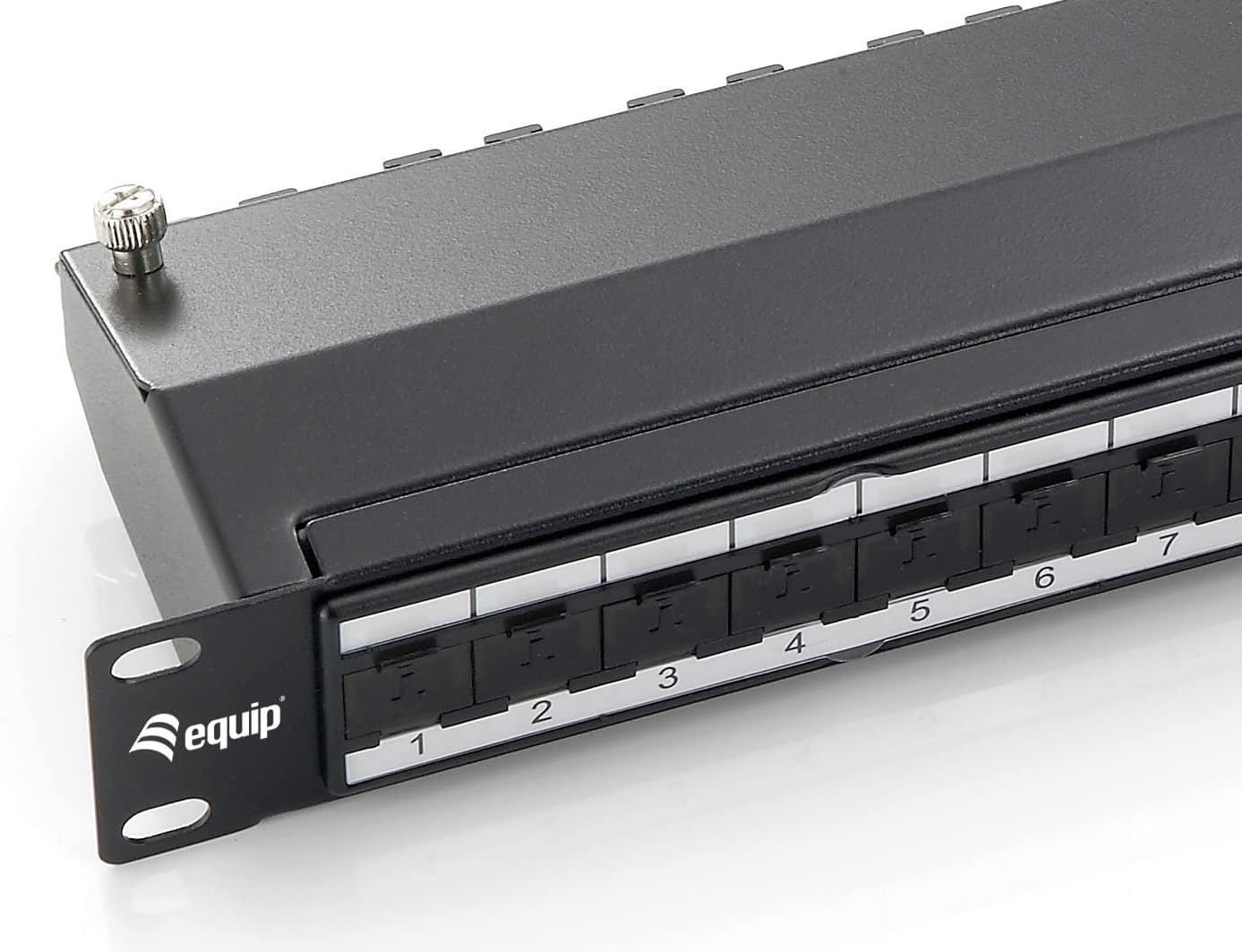 Equip Patch Panel 24x RJ45 Cat6A 19 Inch 1HE Black
