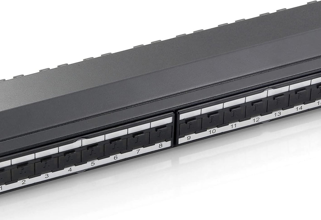 Equip Patch Panel 24x RJ45 Cat6A 19 Inch 1HE Black