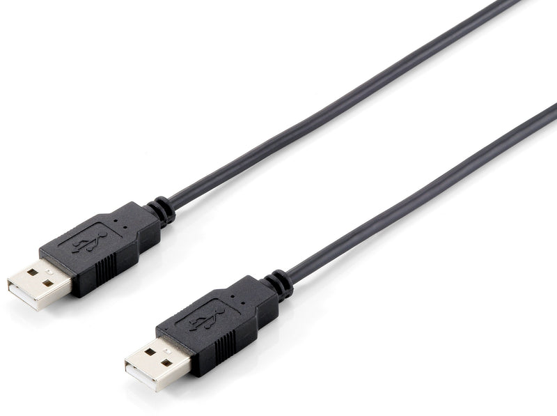 Equip USB Kabel A -> A St/3,00 m Polybeutel, schwarz
