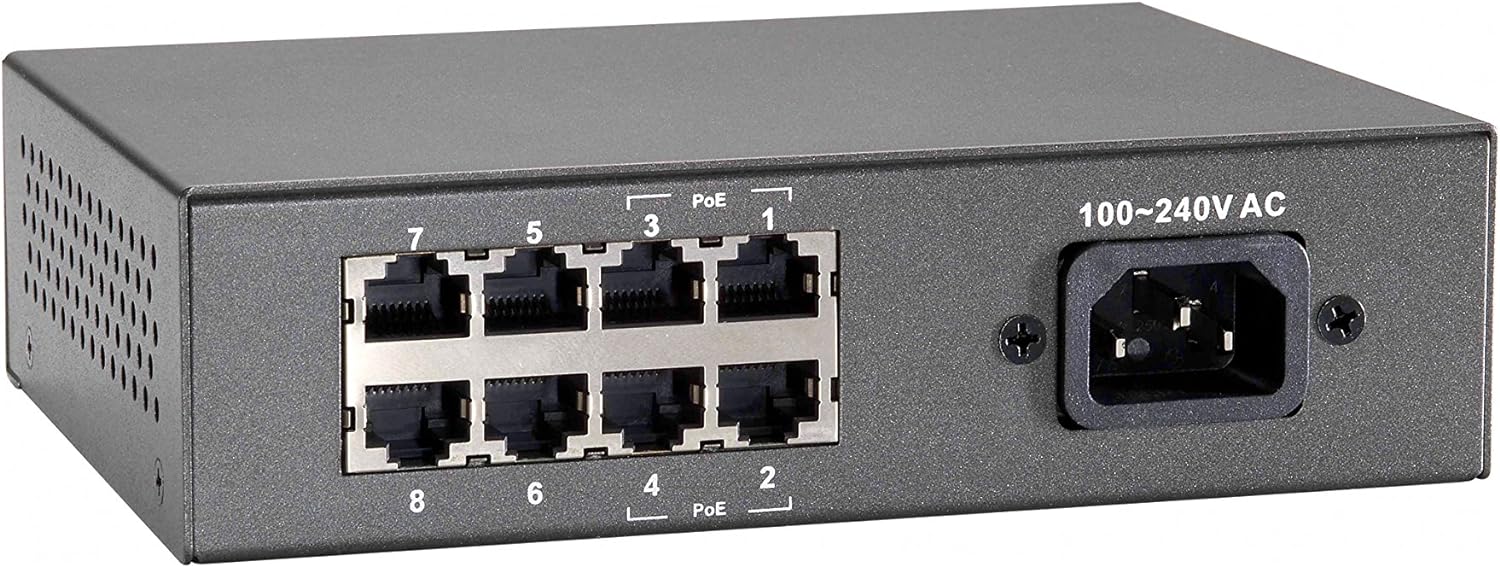 Level One 61.6W 4 FE PoE Plus 4 FE Switch