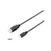Equip USB Kabel A -> Micro B St/1.00m sw Polybeutel, schwarz