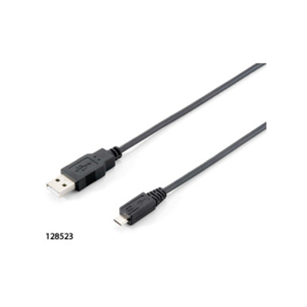 Equip USB Kabel A -> Micro B St/1.00m sw Polybeutel, schwarz