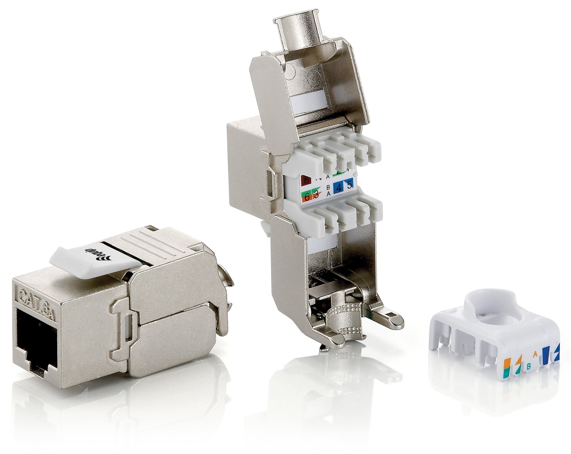 Equip 767221 - Category 6A SFTP RJ45 Socket (4 Sets