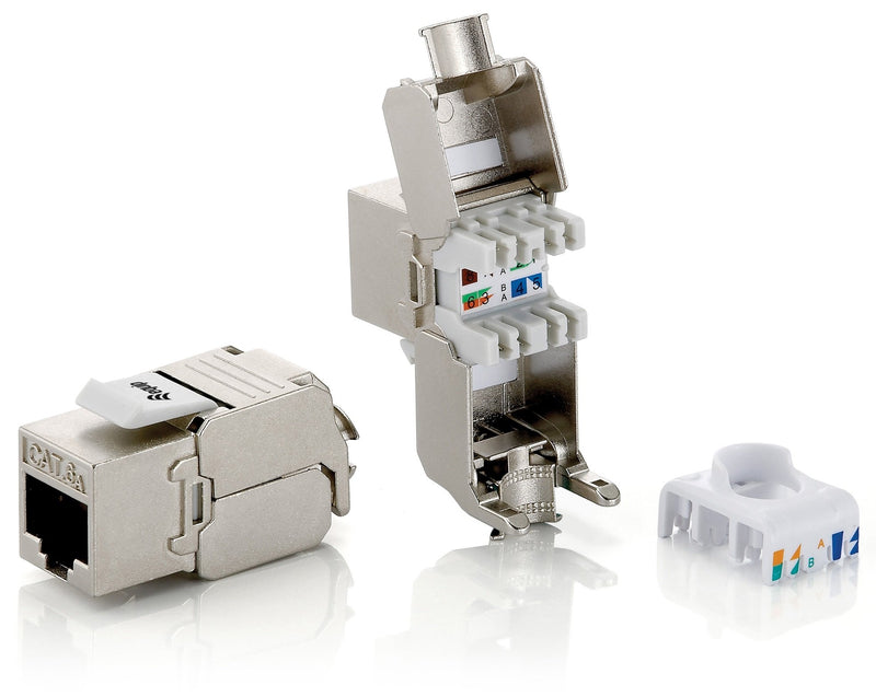 Equip 767221 - Category 6A SFTP RJ45 Socket (4 Sets