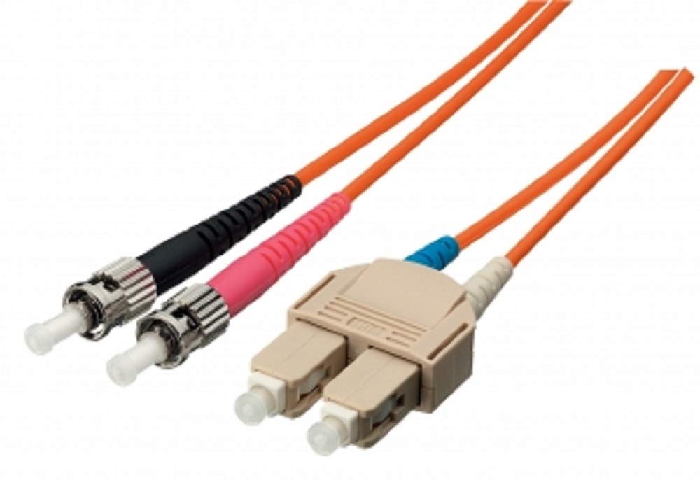 E-Quip Equip Fibre-Optic Patch Cable ST->SC 10.00 m Singlemode Duplex OS2 Yellow Polybag
