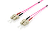Equip LWL-Patchkabel-Glasfaserkabel SC->SC 50/125mμ 20.00m Multimode Duplex Violett Polybeutel 20,00 Meter