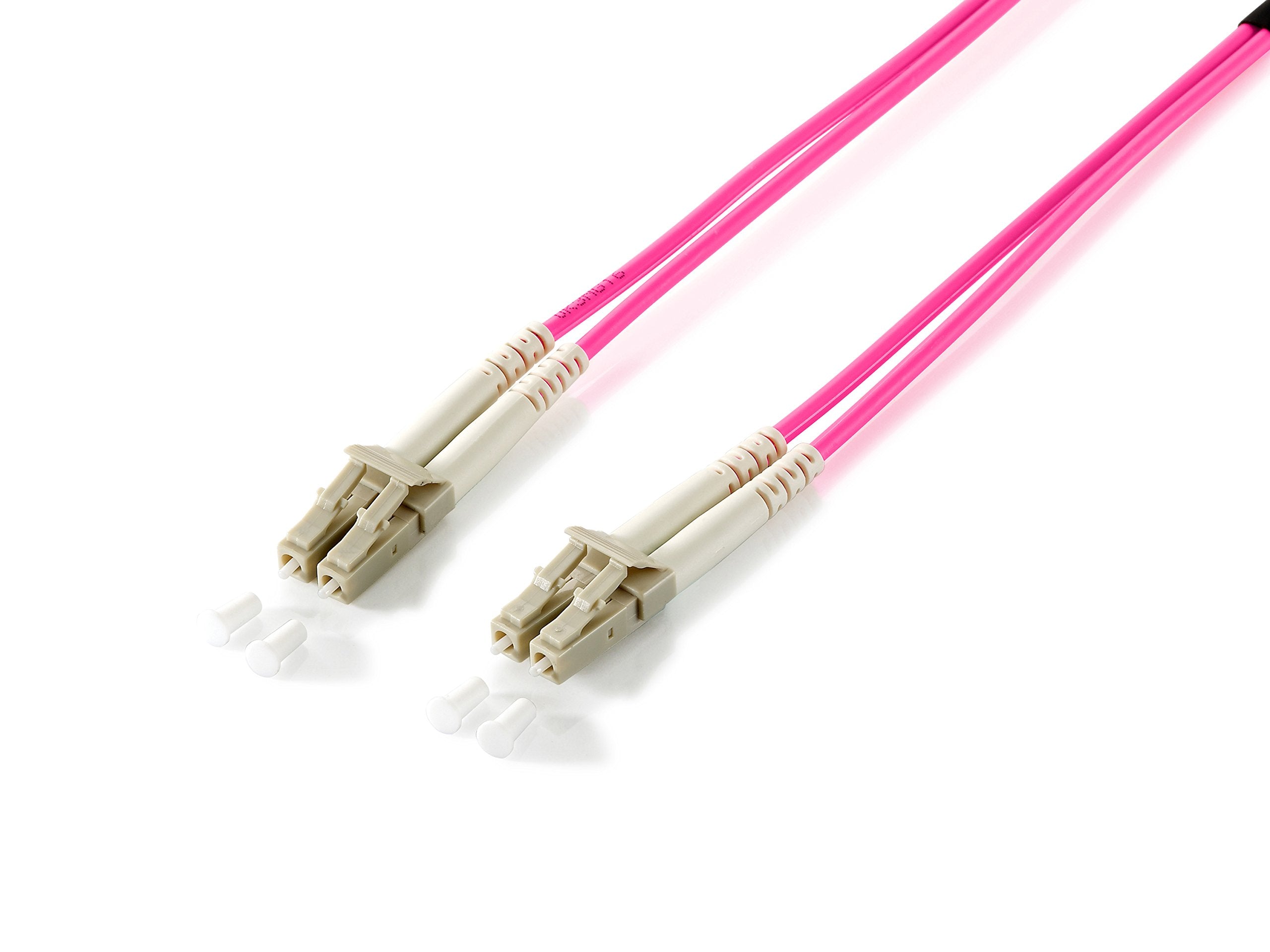 Equip Fiber optic cable LC->LC 50/125mμ 20.00m Multimode Duplex Violet Polybag 20,00 Meter