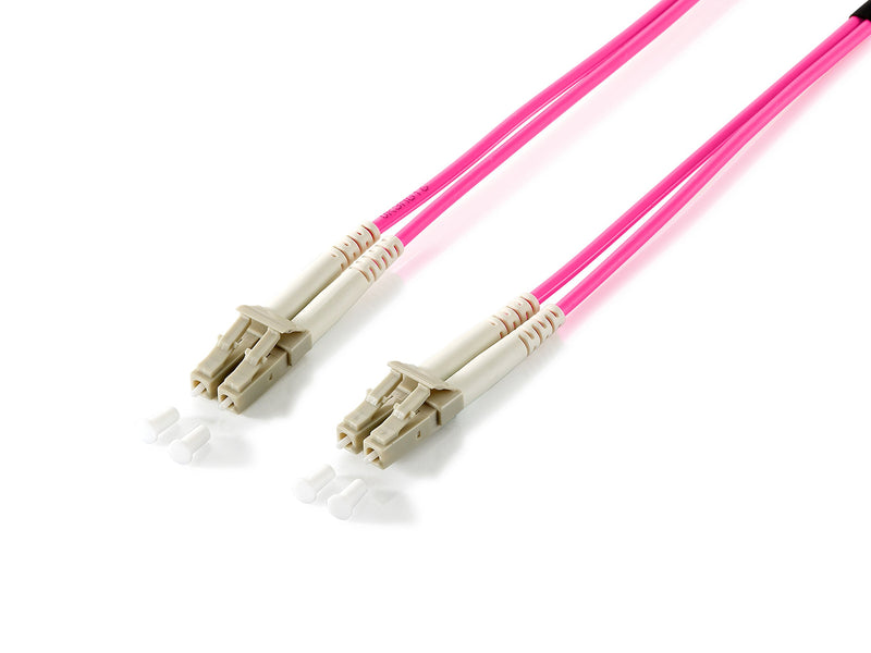 Equip Fiber optic cable LC->LC 50/125mμ 20.00m Multimode Duplex Violet Polybag 20,00 Meter