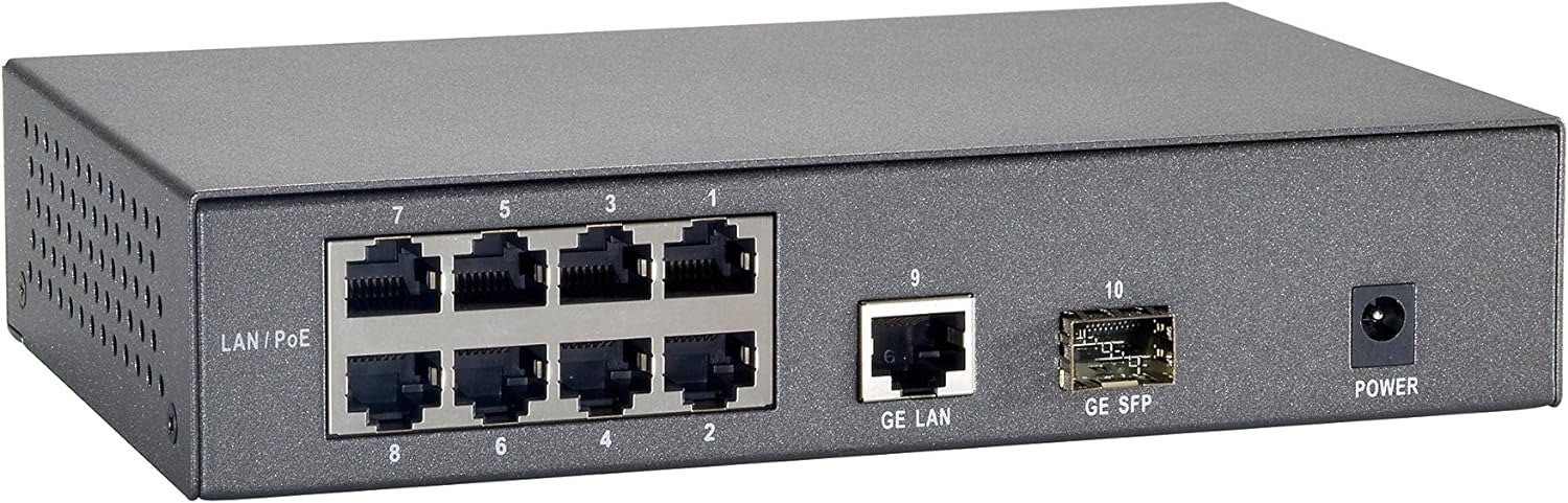 LevelOne Switch 8x FE FGP-1000 1xGE 1xGSFP 120W 120 W
