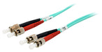 Equip Fibre Optic Patch Cable ST->ST 50/125mμ 1.00 m Multimode Duplex OM3 Turquoise Polybag 1,00 Meter