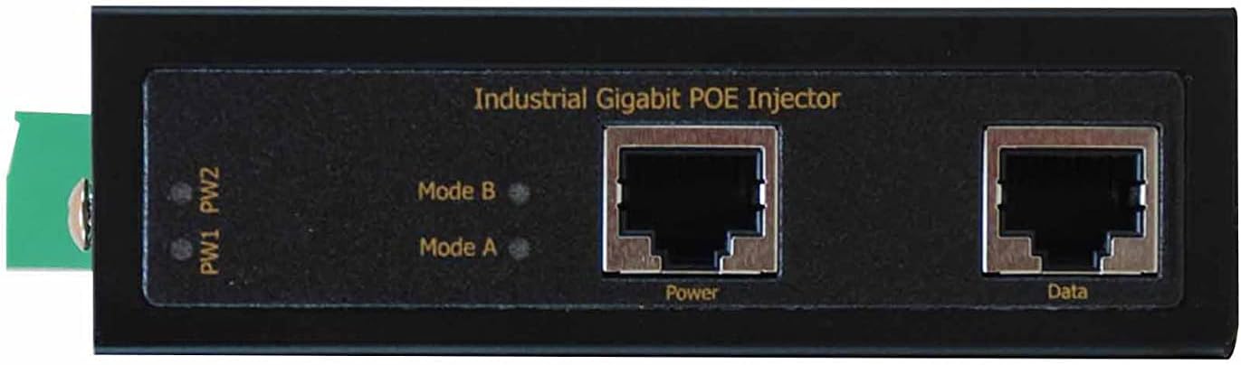Level One IGP-0102 Industrial PoE Injector Adapter Gigabit Ethernet 802.3AT POE+, 36W, Power Iinput 12-56V DC