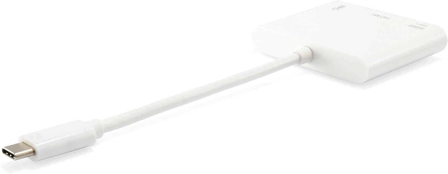 Equip USB-C Male -> HDMI/USB-A-BU PD Adapter 0.15 cm White