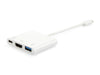 Equip USB-C Male -> HDMI/USB-A-BU PD Adapter 0.15 cm White
