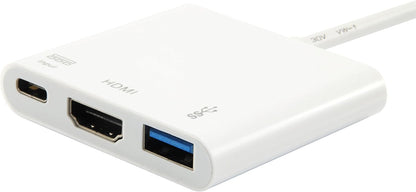 Equip USB-C Male -> HDMI/USB-A-BU PD Adapter 0.15 cm White