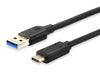 Equip 128345 USB-Kabel (0,5 m, USB C, USB A, 3.0 (3.1 Gen 1), 5000 Mbit/s, Schwarz