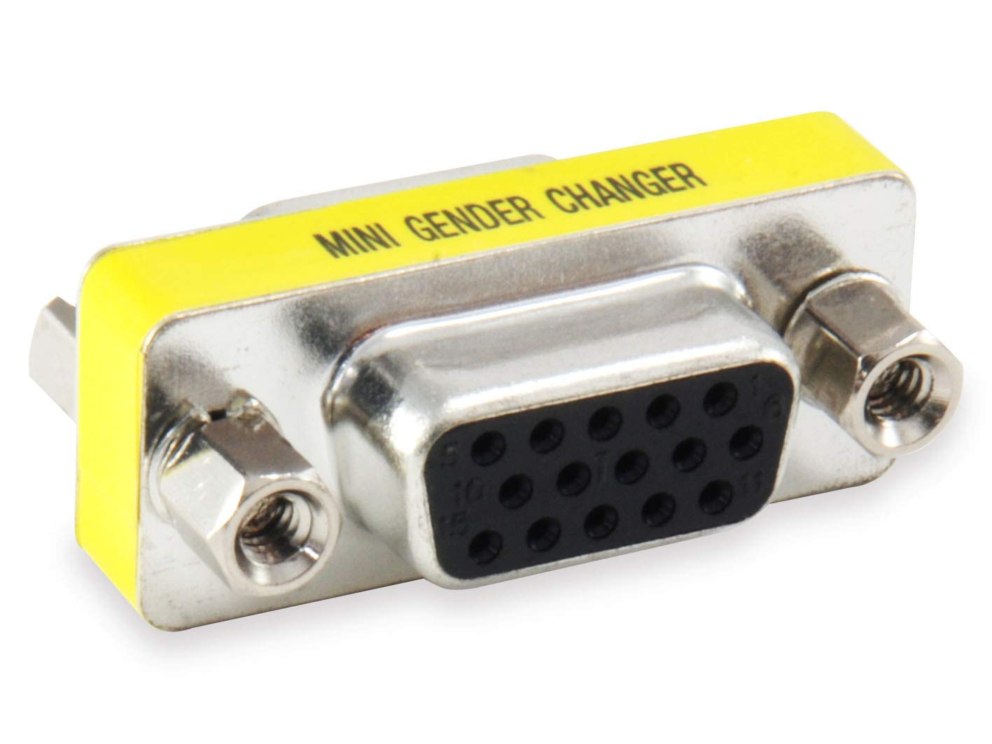 Equip Mini Gender Changer 15-Pin Female/Female VGA HD