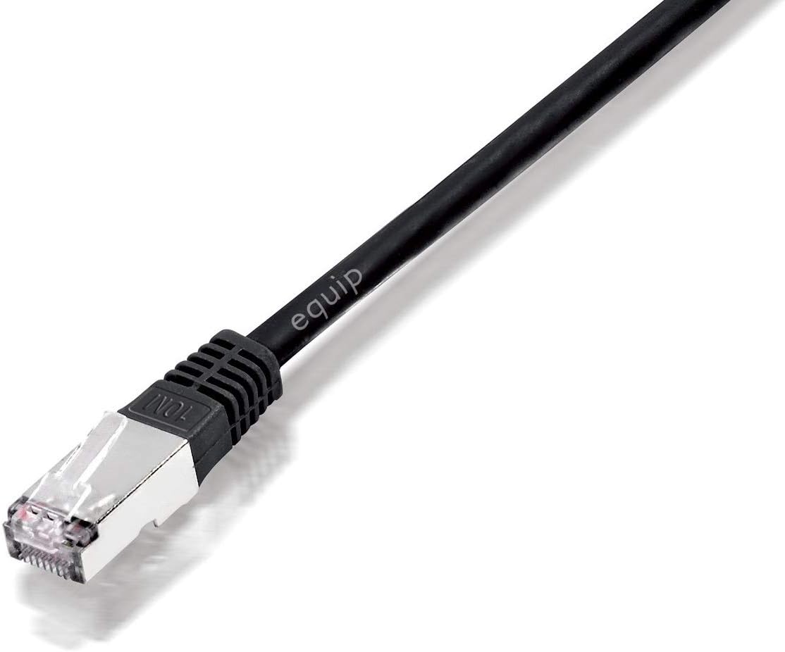Equip Crossover Patchkabel Cat5e SF/UTP 2xRJ45 Polybeutel, 10,00 m, schwarz