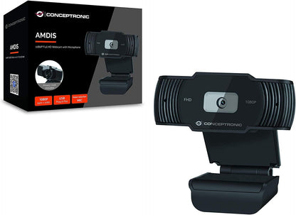 Conceptronic AMDIS04 Webcam AMDIS 1080P Full HD Webcam + Microphone