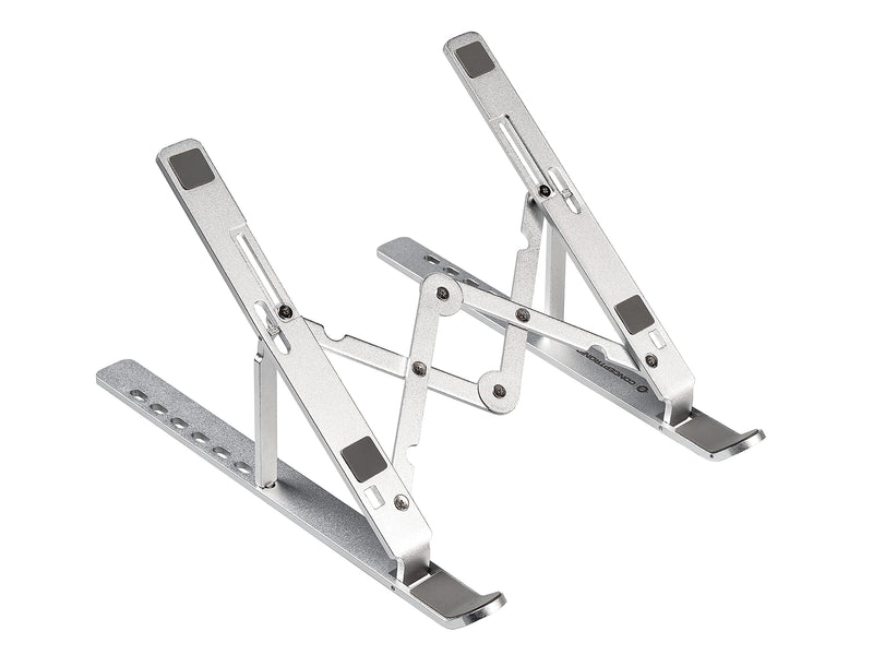Conceptronic Folding laptop cooling stand, cooling stand (15.6 inches), ergonomic, adjustable 7 levels made of aluminium