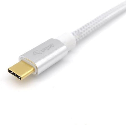 Equip 128356 USB 3.2 Gen 2 Typ C Kabel, M/M, 1.0m, USB Power Delivery PD 5A (max. 100W), 4K 60Hz, 10 Gbit/s, weiß