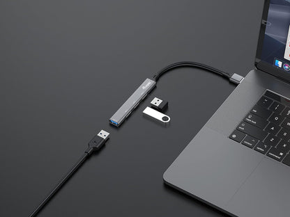 Equip 128960 USB Hub 4-Port 1 x 3.0/3 x 2.0 USB 3.0 Grey