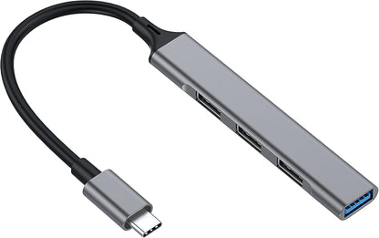 Equip 128961 USB Hub 4-Port 1 x 3.0/3 x 2.0 USB-> USB-C Grey