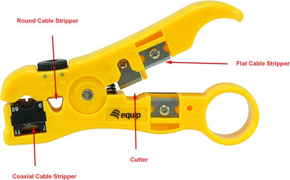 Equip 129411 Universal Stripping Tool with Stripping, Cutting and Ratchet Function