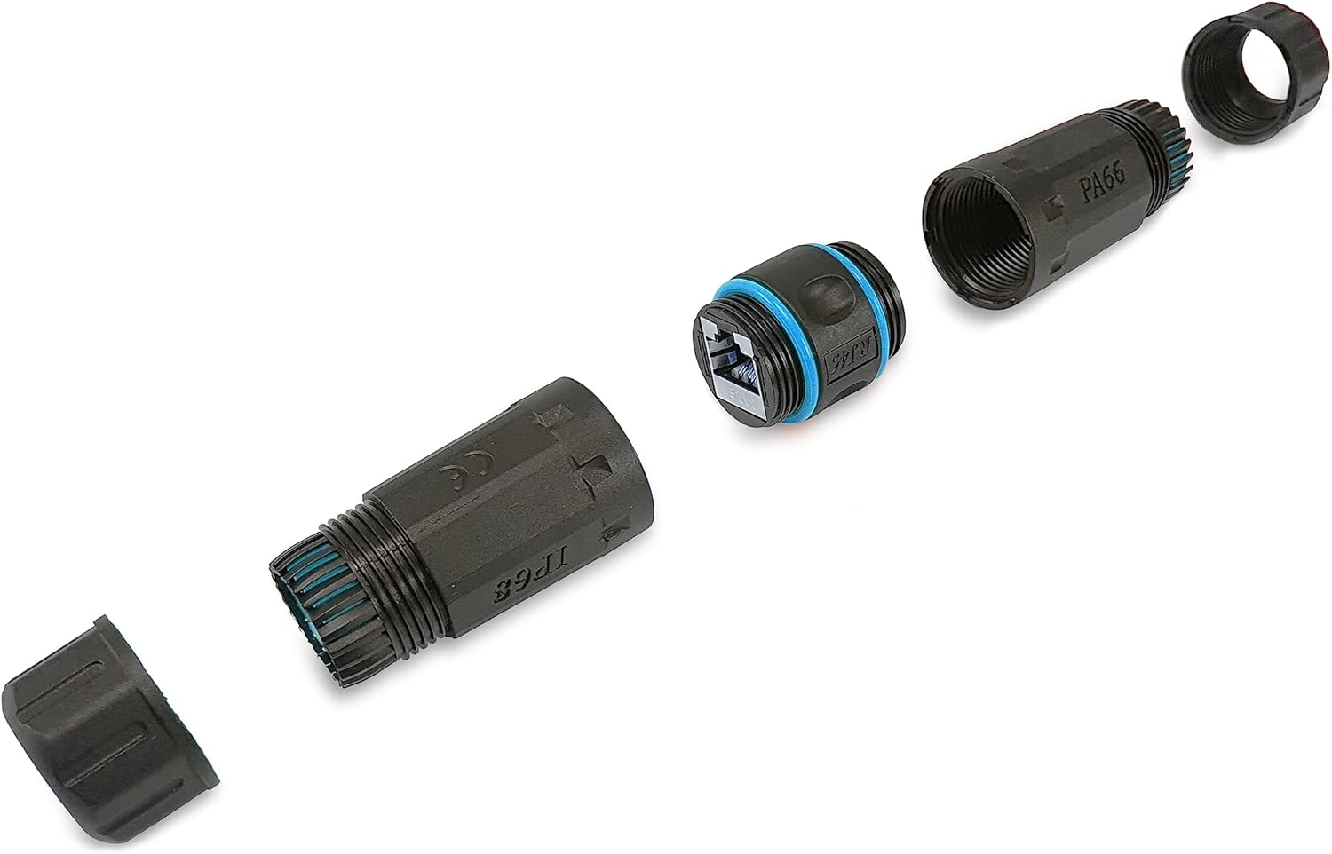 Equip 221172 Cat.6A RJ45 Outdoor Inline Coupler