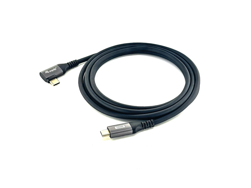 Equip 128893 USB 2.0 C to C Cable 90° Angled M/M 3m PD 100W Black