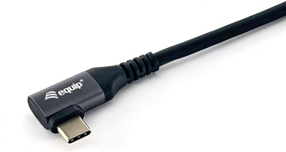 Equip 128893 USB 2.0 C to C Cable 90° Angled M/M 3m PD 100W Black