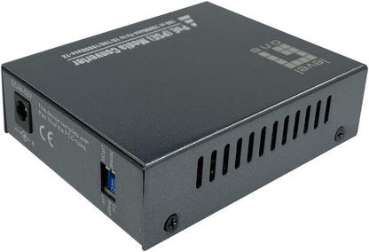LevelOne GVT-2013 RJ45-zu-SC-Gigabit-Medienkonverter, PoE PSE, Multimode-Glasfaser, 0,5 km