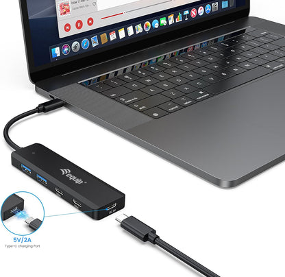 Equip 128964 USB-C 4-Port USB 3.2 Gen 1 Hub, USB-C x 2, USB-A x 2