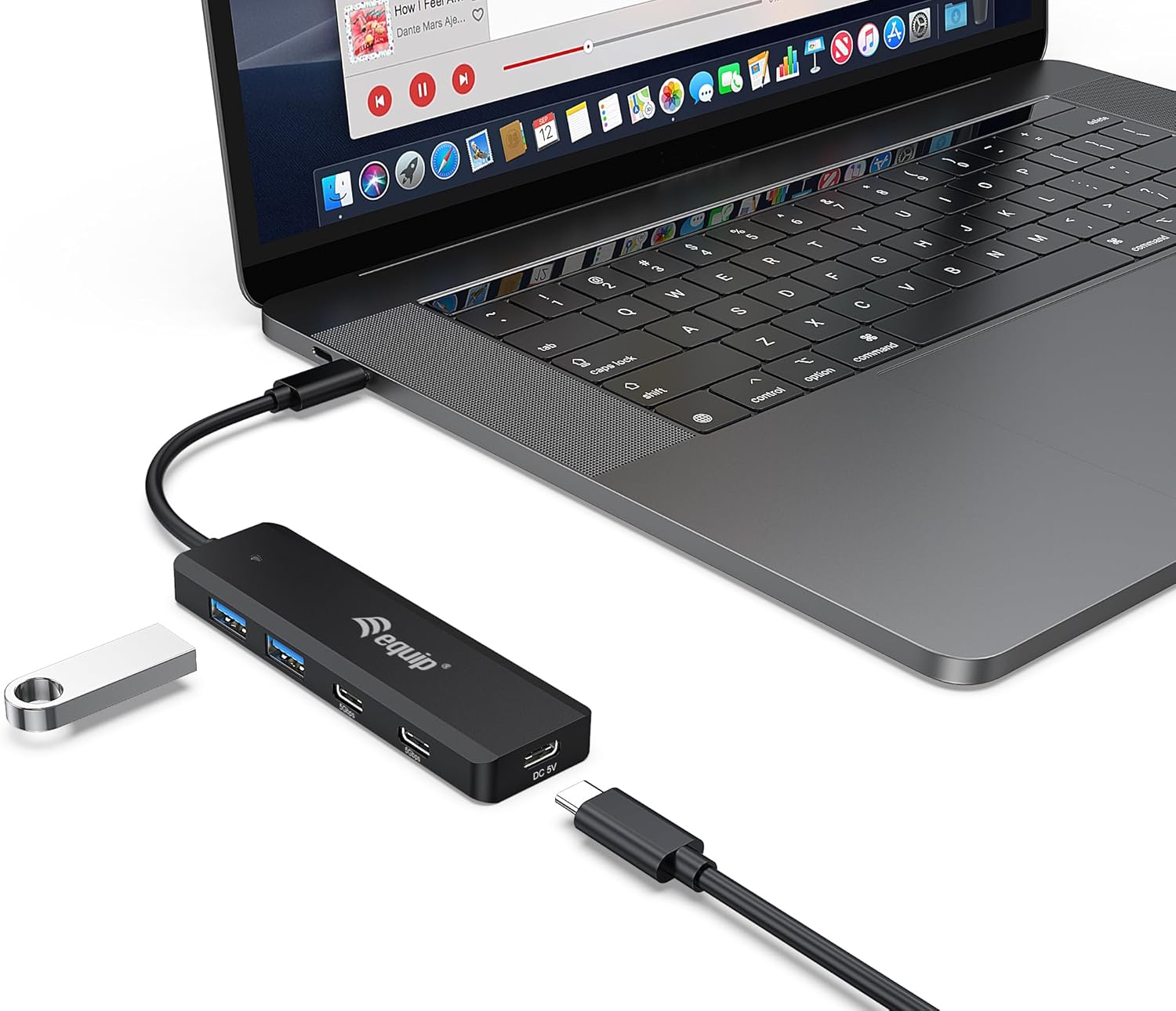 Equip 128964 USB-C 4-Port USB 3.2 Gen 1 Hub, USB-C x 2, USB-A x 2
