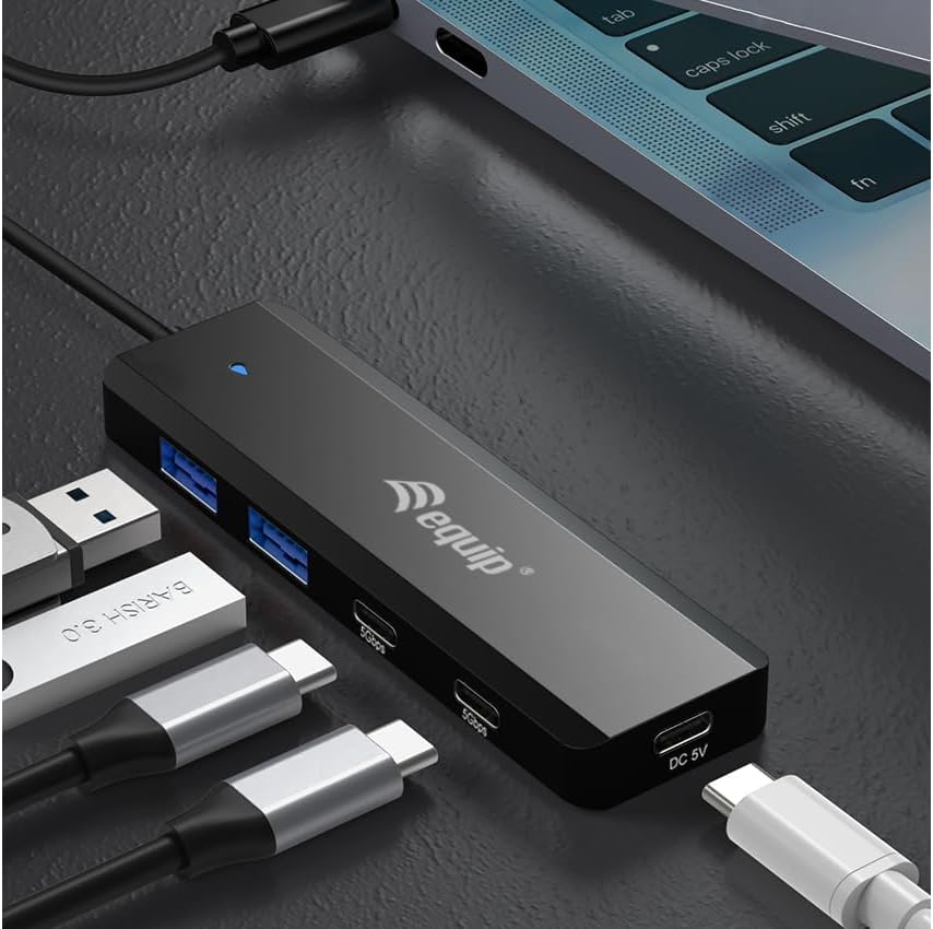 Equip 128964 USB-C 4-Port USB 3.2 Gen 1 Hub, USB-C x 2, USB-A x 2