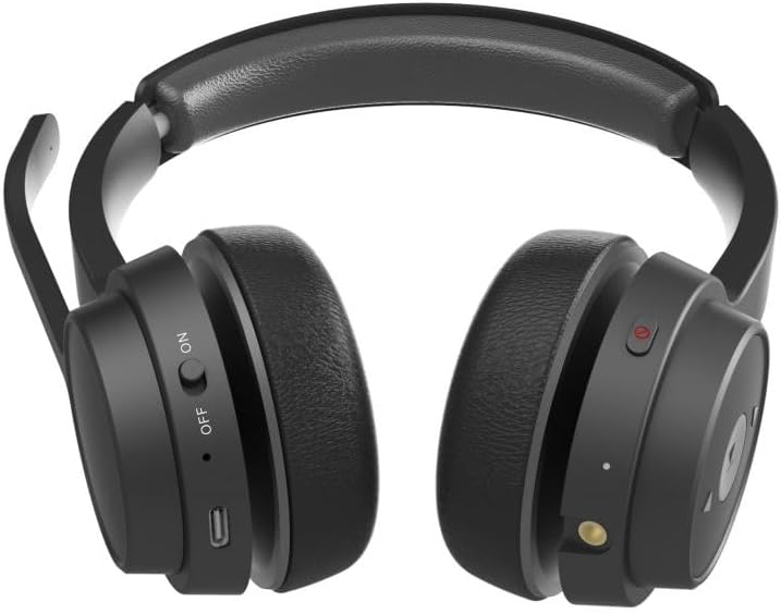 Conceptronic POLONA04B Wireless and Wireless Headphones, Headband, Call/Music, USB Type C, Bluetooth, Black