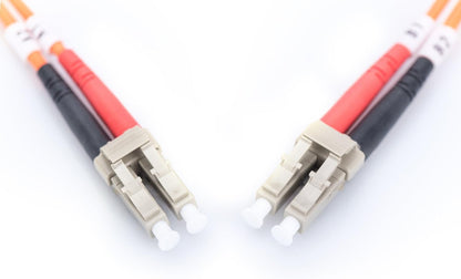 DIGITUS Professional Fiber Optic Patch Cable, OM2, Multi Mode, Duplex 50/125 micron turquoise turquoise 1 m OM2 - LC/LC 1 m