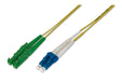 DIGITUS AL-9E2000LC-10I – Glasfaserkabel OS2 – 10 m – E2000 (APC) zu LC (UPC) – Duplex LWL Kabel – 1/10 Gbit/s – SM Singlemode Glasfaser LAN Kabel – Fasertyp: 9/125 µ – Gelb (Yellow) E2000/LC 10m