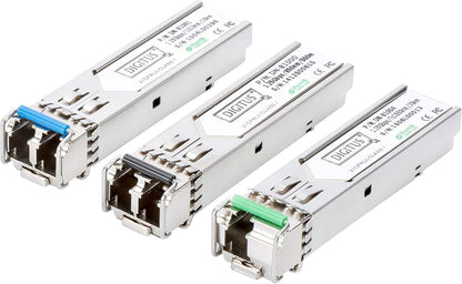 DIGITUS 10G SFP+ Module, Singlemode, BiDi, DDM LC Simplex Connector, Tx1270/Rx1330, up to 10km