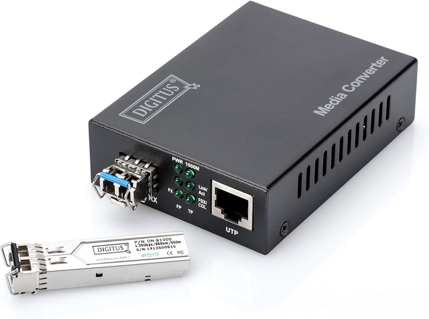 DIGITUS 10G SFP+ Module, Singlemode, BiDi, DDM LC Simplex Connector, Tx1270/Rx1330, up to 10km