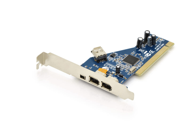 DIGITUS IO-Karte - PCI - Firewire 1394a Schnittstellen-Karte - 4-Port - 2x 6-Pin extern & 1x 4-Pin extern & 1x 6-Pin intern IO-Karte - Firewire 1394a PCI